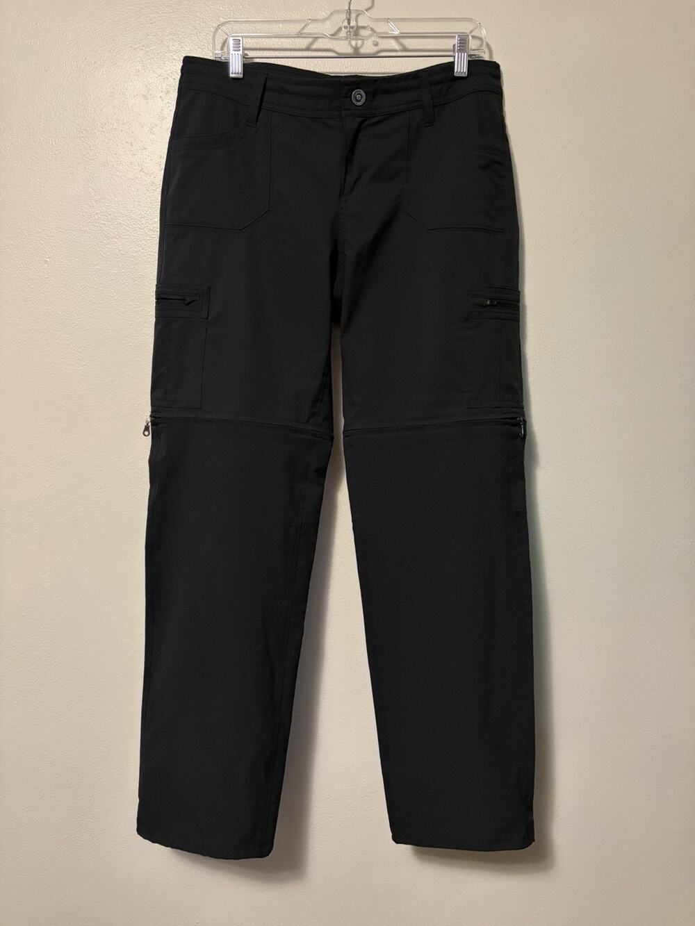 KUHL Horizon Convertible Cargo Pants Women 12 Gray Pockets Outdoor Hiking 6297